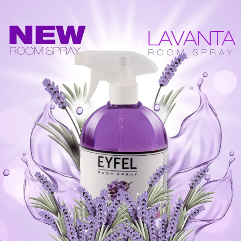 اسپری خوشبوکننده هوا 500 میلی لیتر رایحه اسطوخودوس lavender