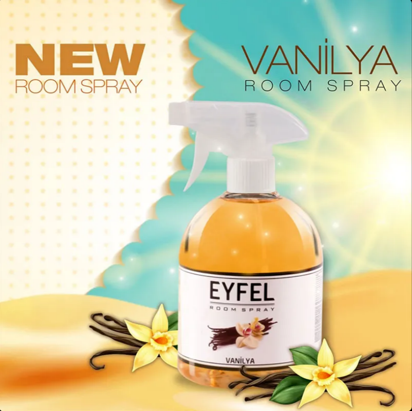 اسپری خوشبو کننده هوا ایفل Eyfel رایحه وانیل Vanilla
