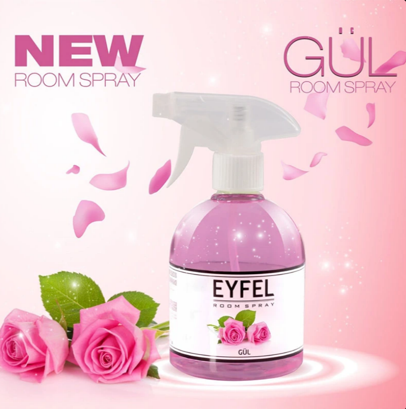 اسپری خوشبو کننده هوا ایفل Eyfel رایحه گل رز Rose